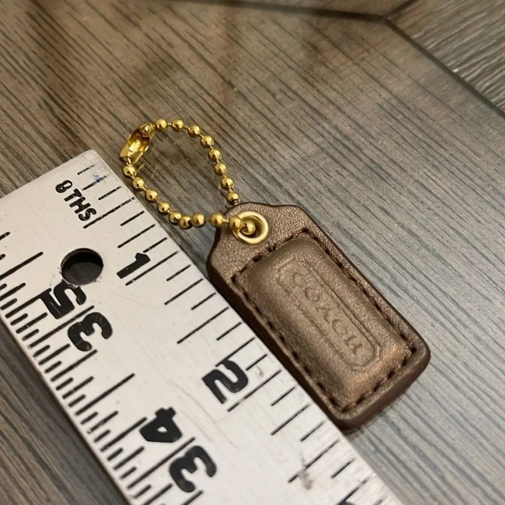 Coach Replacement Hangtag Metallic Bronze Mini Hangtag Keychain Key Fob BagCharm